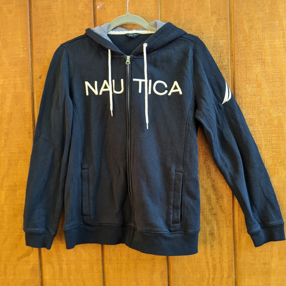 Nautica full zip hooded sweatshirt